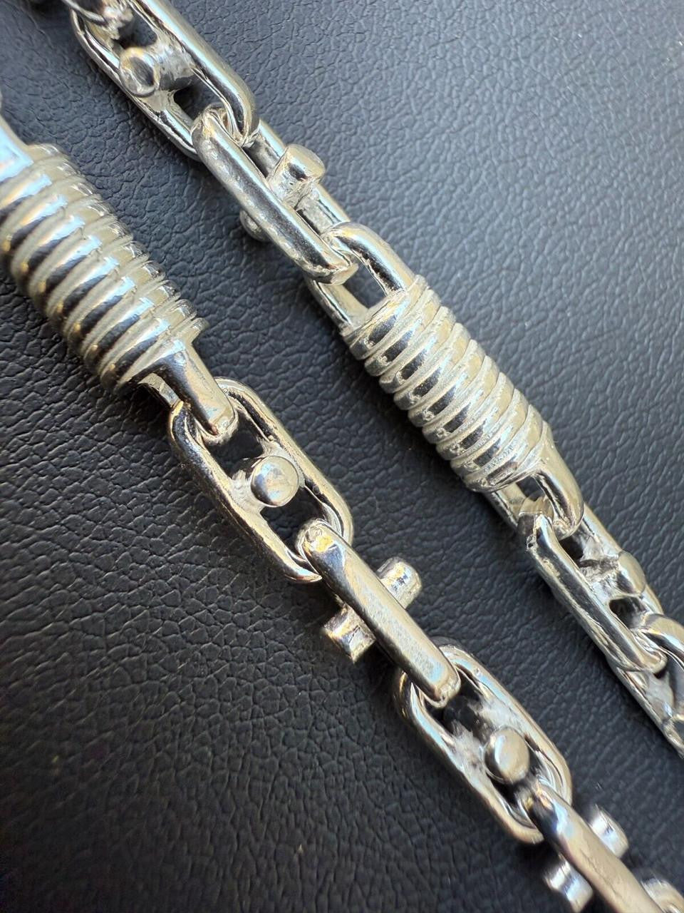 HarlemBling Spring Barrel Rolo Link Bracelet - 925 Sterling Silver - 7"-9" - 5mm