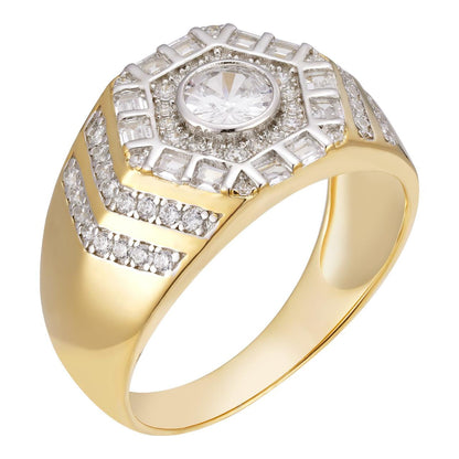 HarlemBling The Icy Eye Ring - 14k Gold Vermeil 925 Silver - CZ Stones