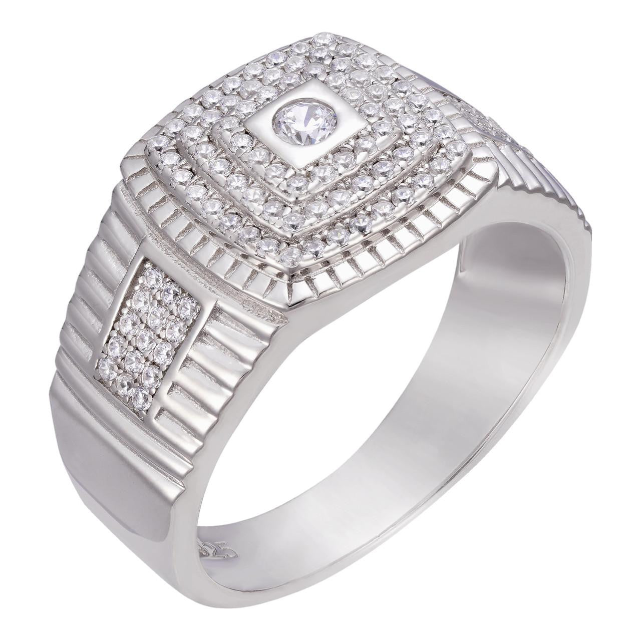 HarlemBling The Square OG Ring - Harlembling Classic Since 2018 - 925 Silver - CZ Stones
