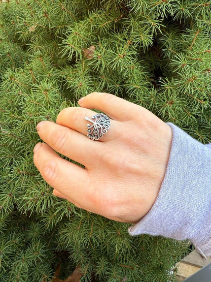 HarlemBling Tree Of Life Ring - 925 Silver - Plain