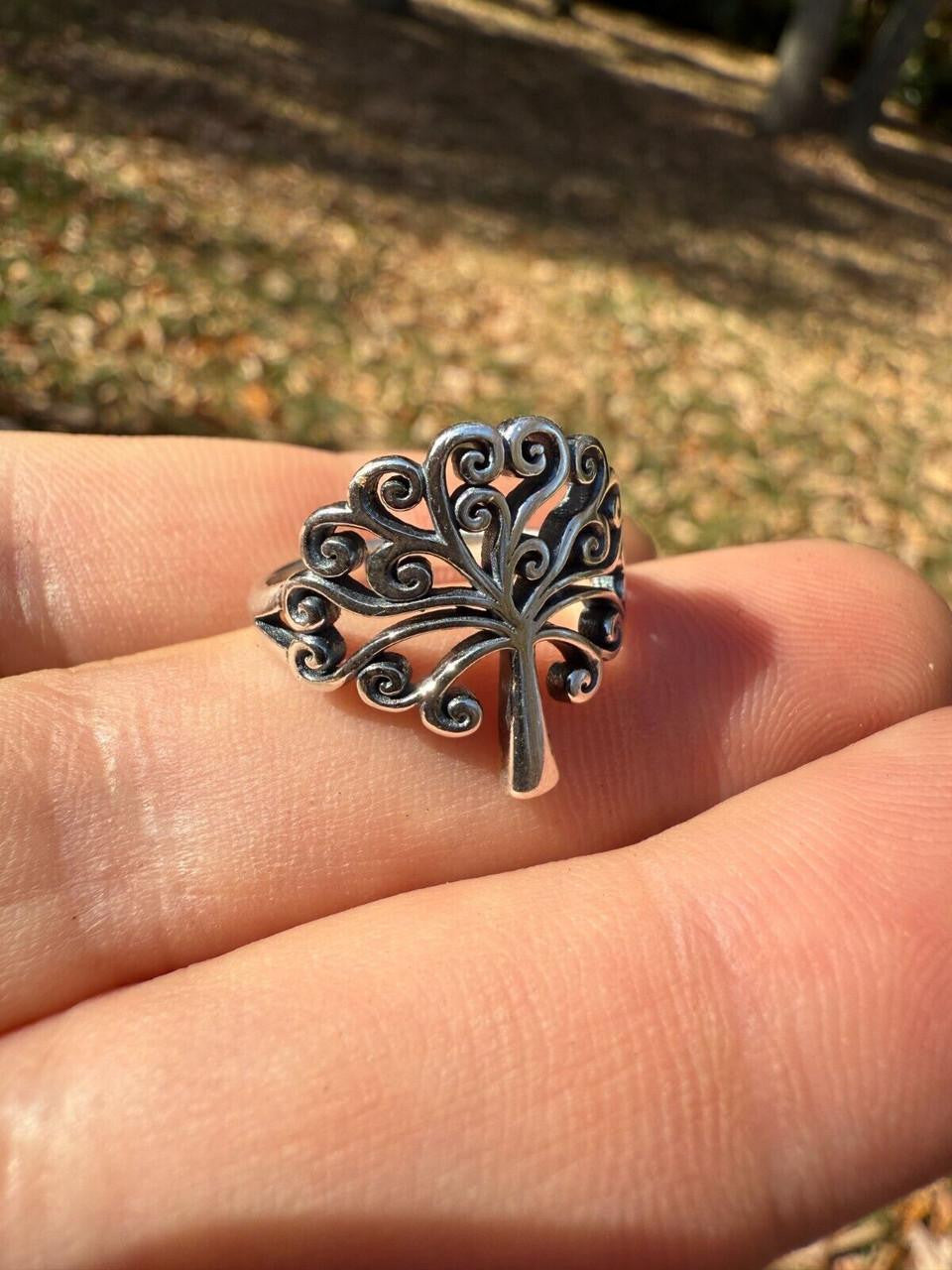 HarlemBling Tree Of Life Ring - 925 Silver - Plain