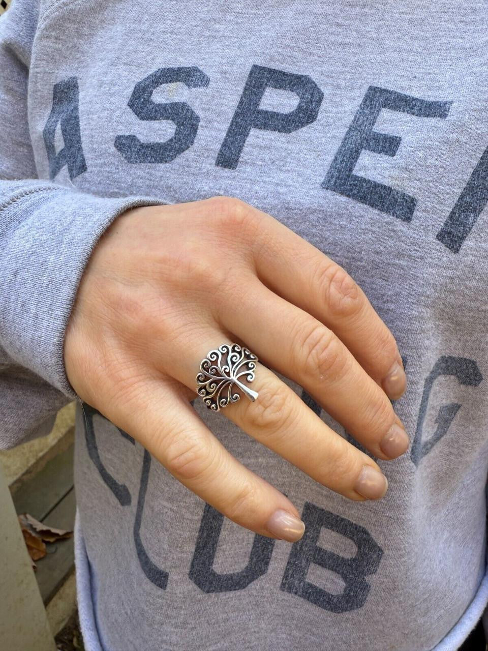 HarlemBling Tree Of Life Ring - 925 Silver - Plain