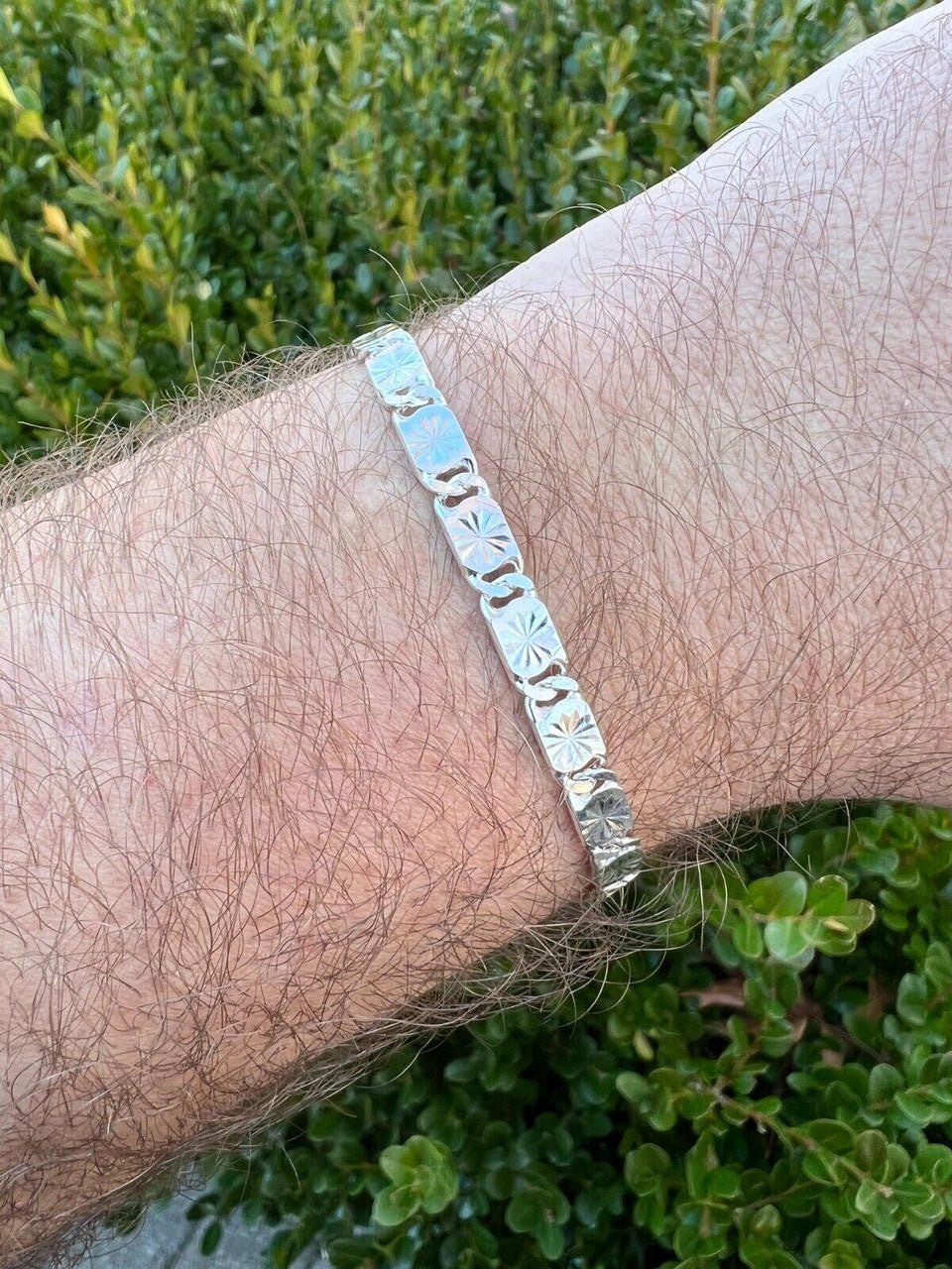 HarlemBling Valentino Star Chain Or Bracelet Solid Real 925 Sterling Silver ITALY 3-5mm