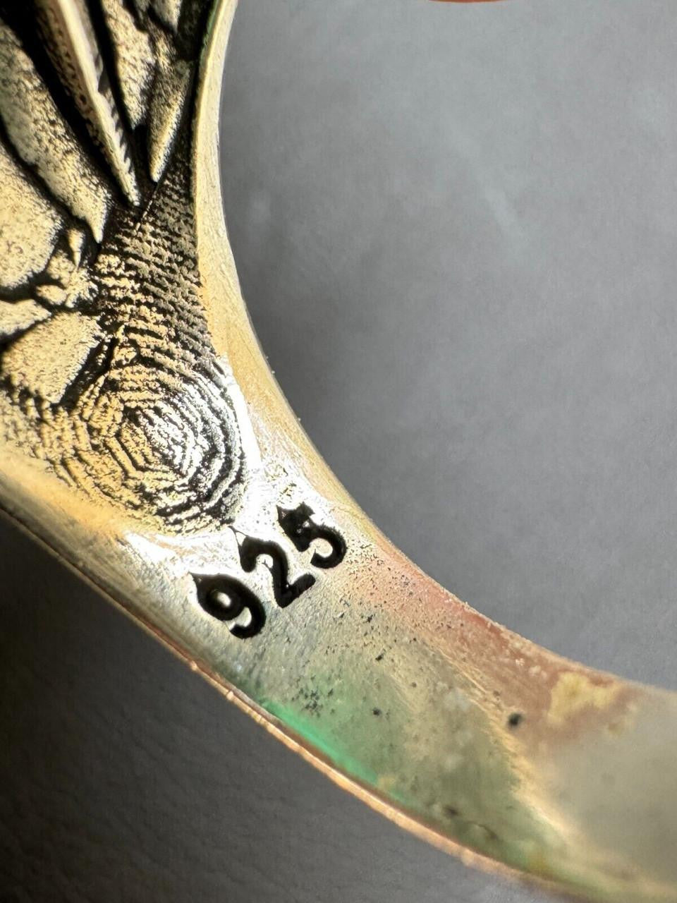 HarlemBling Wealth Ring - 925 Silver Oxidized - Genuine Yellow Sapphire Stone