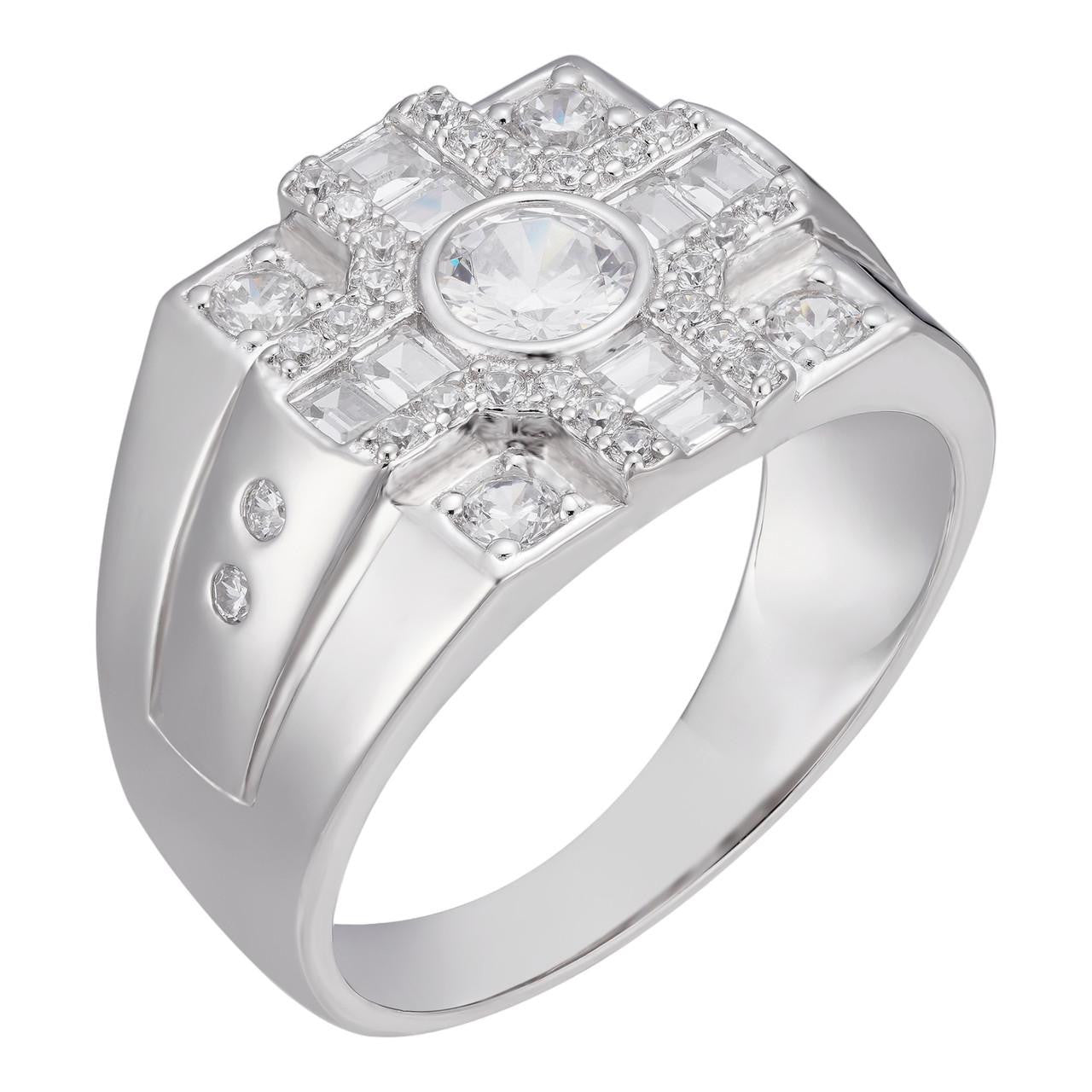 HarlemBling West Side Ring  - 925 Silver - CZ Stones