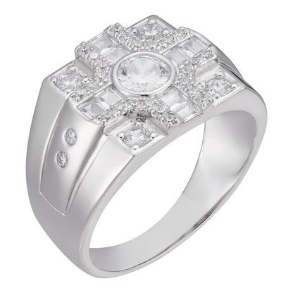 HarlemBling West Side Ring  - 925 Silver - CZ Stones