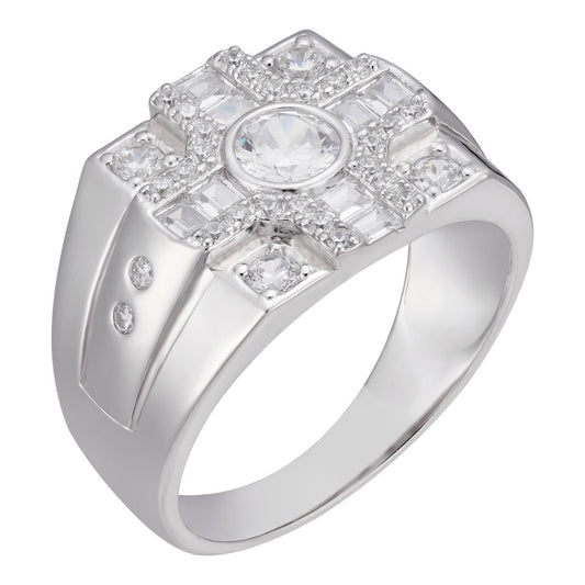 HarlemBling West Side Ring  - 925 Silver - CZ Stones