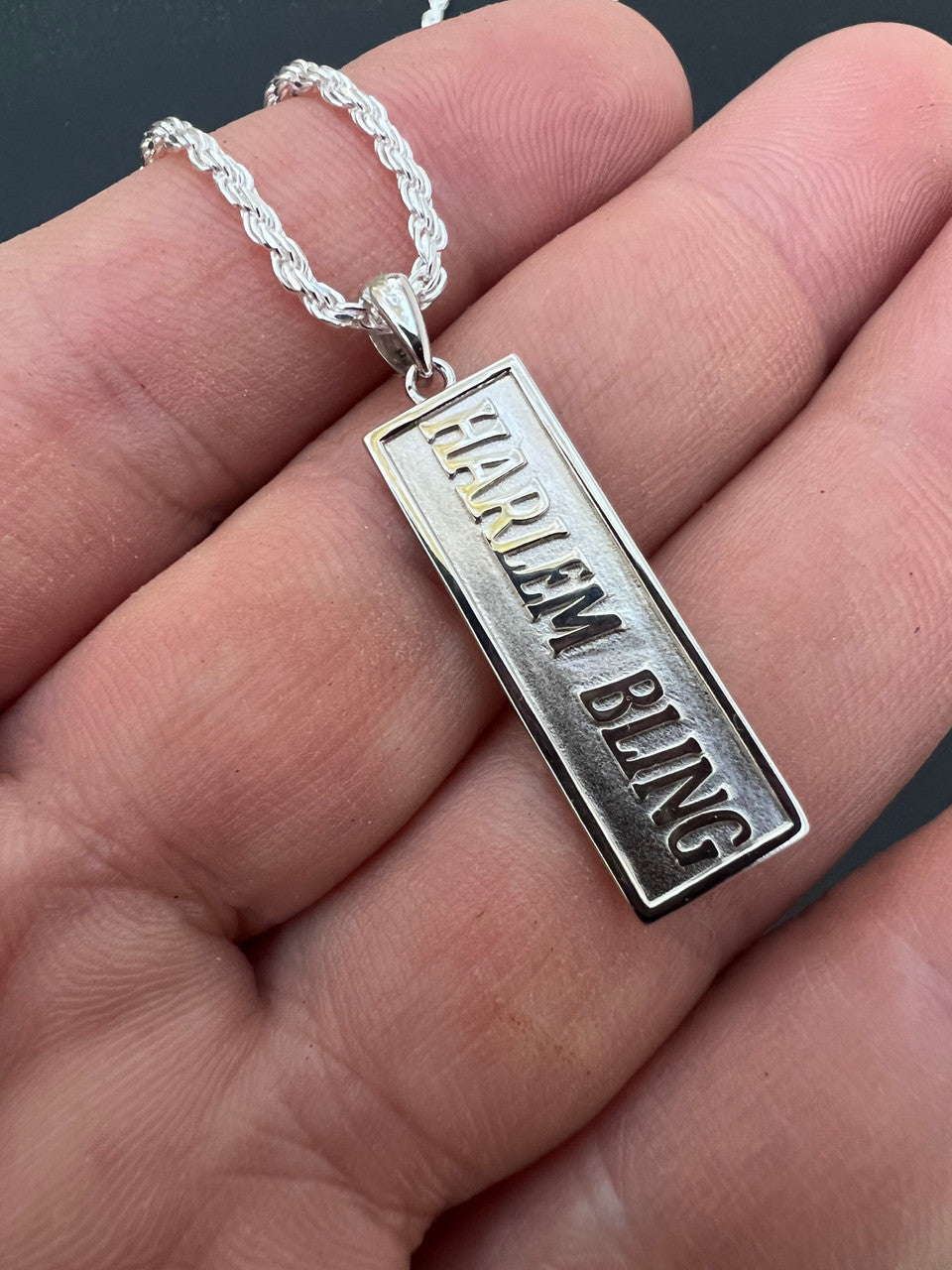 Harlemling Logo Pendant / Keychain - Solid 925 Silver