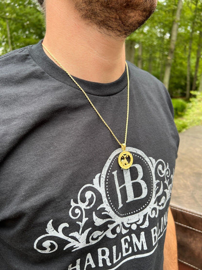 Hip Hop 14k Gold Plated Real Solid 925 Silver Zodiac Astrology Sign Pendant Necklace 1