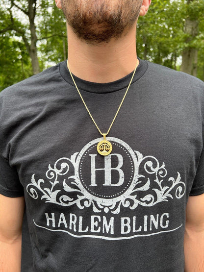 Hip Hop 14k Gold Plated Real Solid 925 Silver Zodiac Astrology Sign Pendant Necklace 1