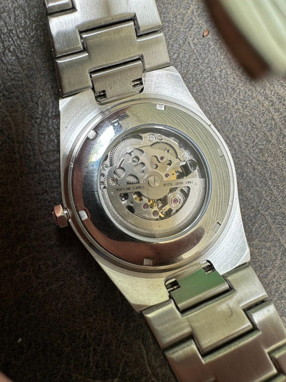 Hip Hop 35.5ct MOISSANITE Automatic Skeleton Watch Mens Real Iced Hip Hop Passes Tester