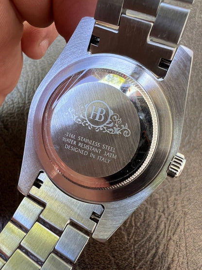 Hip Hop Bust Down MOISSANITE Black Presidential Watch Iced Hip Hop Passes Diamond Test