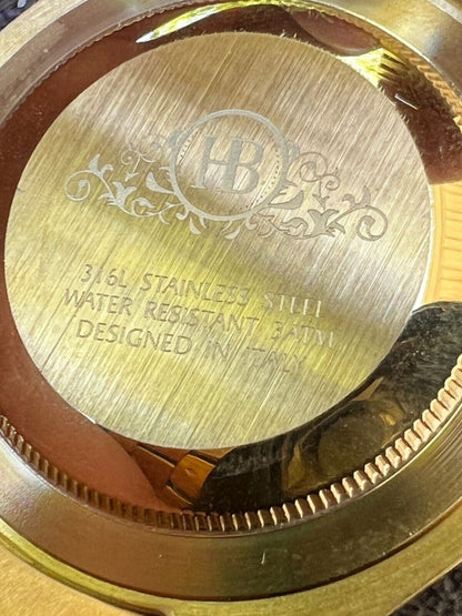 Hip Hop Mens MOISSANITE Red Face Gold Presidential Watch Iced Hip Hop Pass Diamond Test