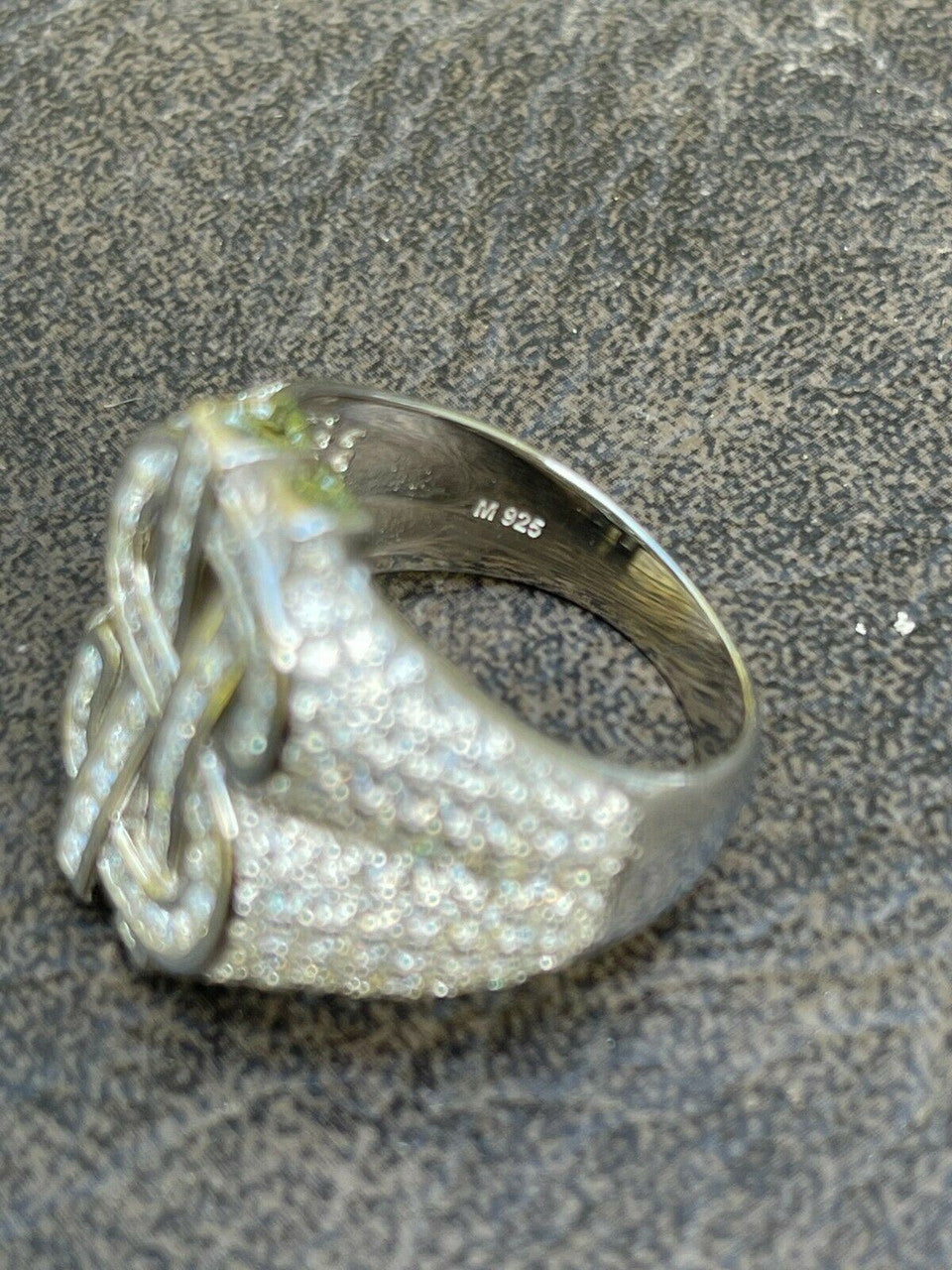 Hip Hop MOISSANITE 925 Silver Dollar Sign dollar Money Ring Pass Diamond Tester Pinky Hip Hop