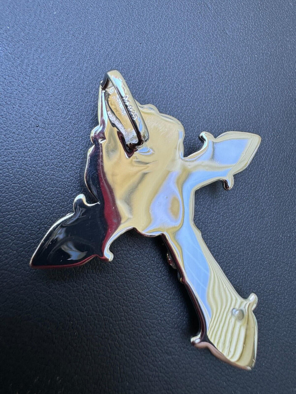 MOISSANITE Cross W. Rose Thorns Pendant Iced Necklace Real 925