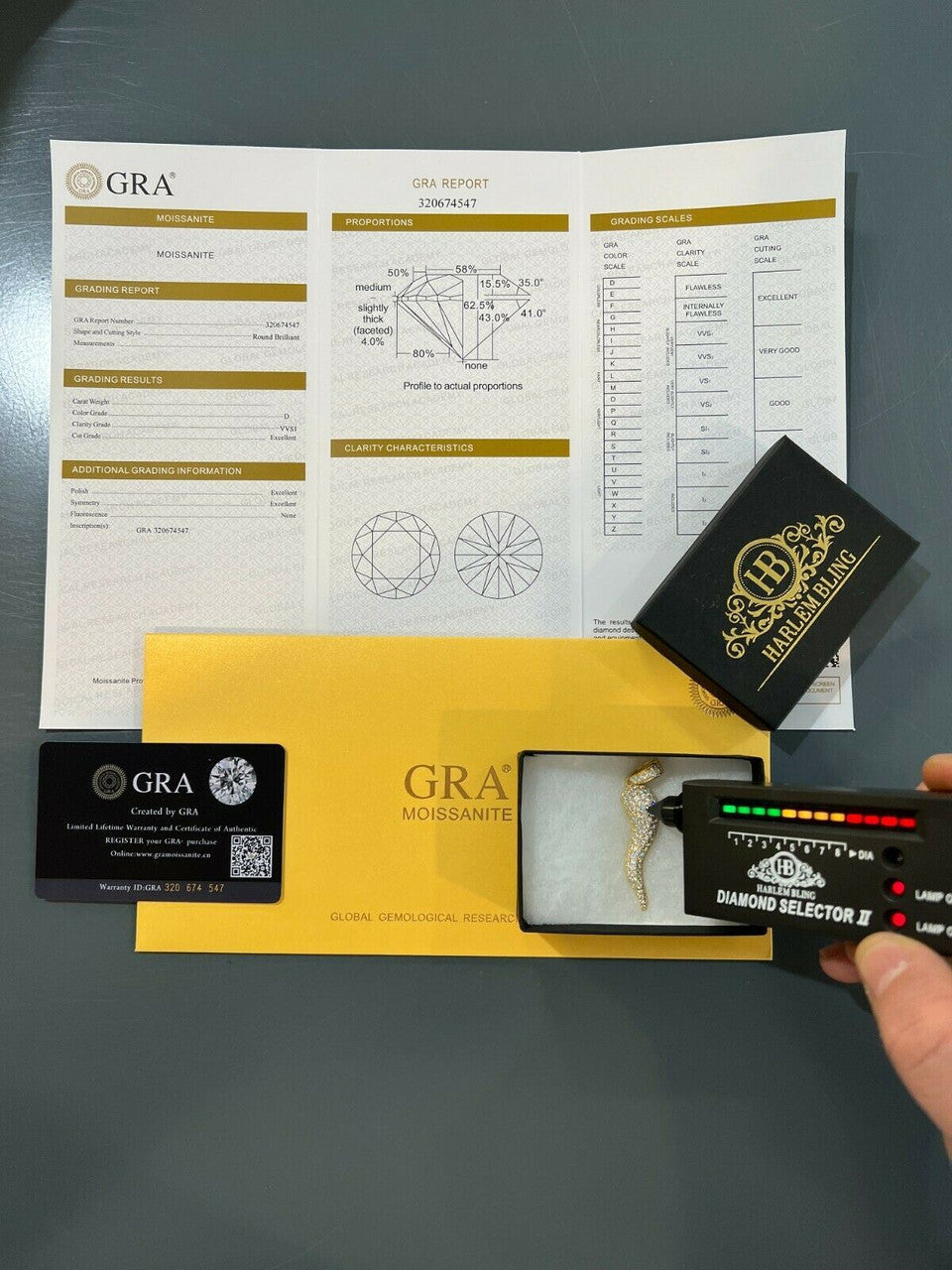 Hip Hop MOISSANITE Iced Hip Hop Cornicello Italian Horn Pepper Pendant Pass Diamond Test