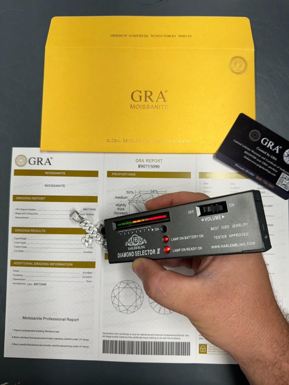 Hip Hop MOISSANITE Miami Cuban Prong Set Iced Out Cross Pendant - 925 Silver - 3 Sizes 1.25"-3.25"