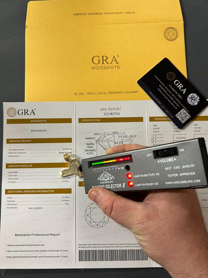 Hip Hop MOISSANITE Real 925 Silver / 14k Gold Hip Hop New York State Shape Pendant Iced