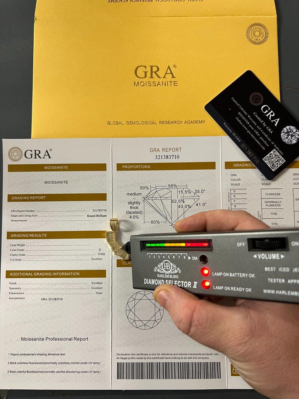 Hip Hop MOISSANITE Real 925 Silver / 14k Gold HipHop California State Shape Pendant Iced