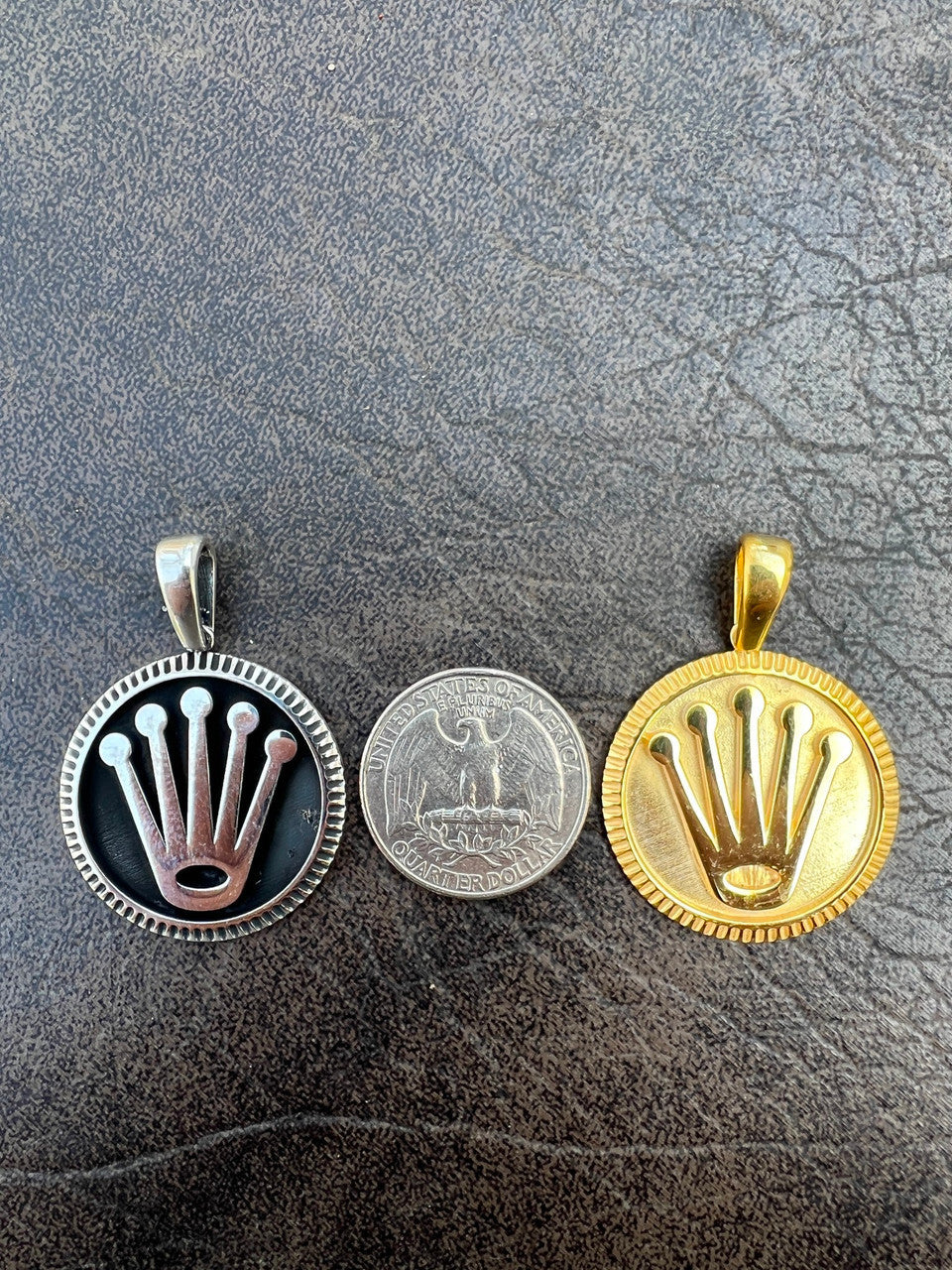 Hip Hop Real 925 Sterling Silver Rolex Chain with Pendant