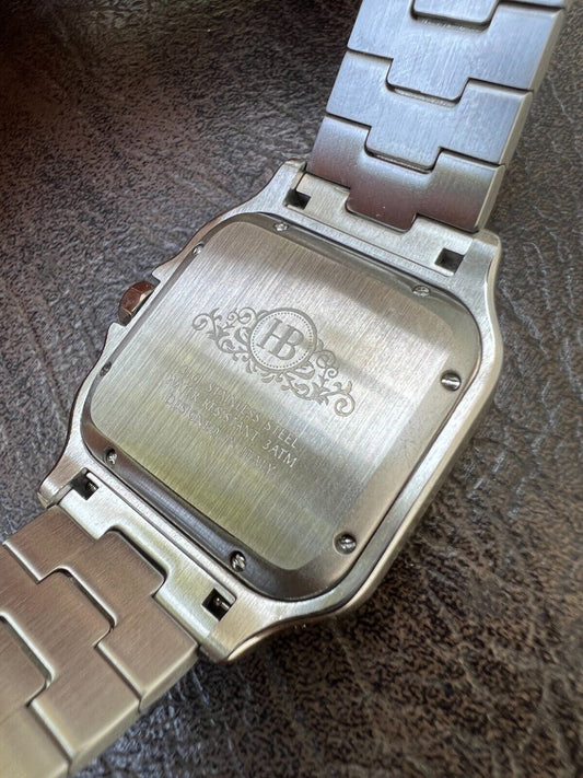 Hip Hop Real Mens 2.5ct MOISSANITE Watch Hip Hop Iced Automatic Sweeping Hand Pearl Face