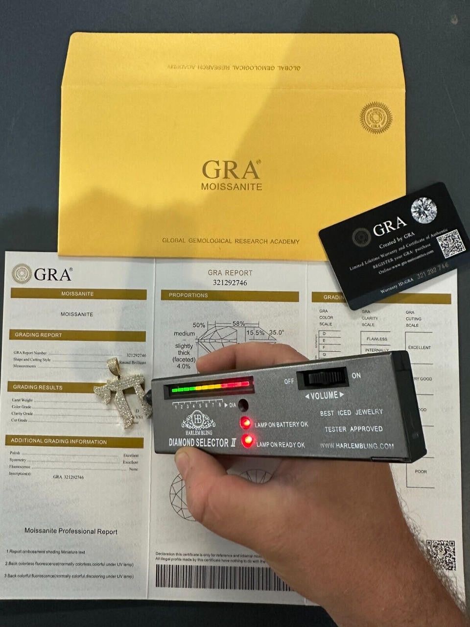 Hip Hop Real Moissanite Chai Hebrew Pendant Iced Jewish Necklace 925 Silver / 14k Gold