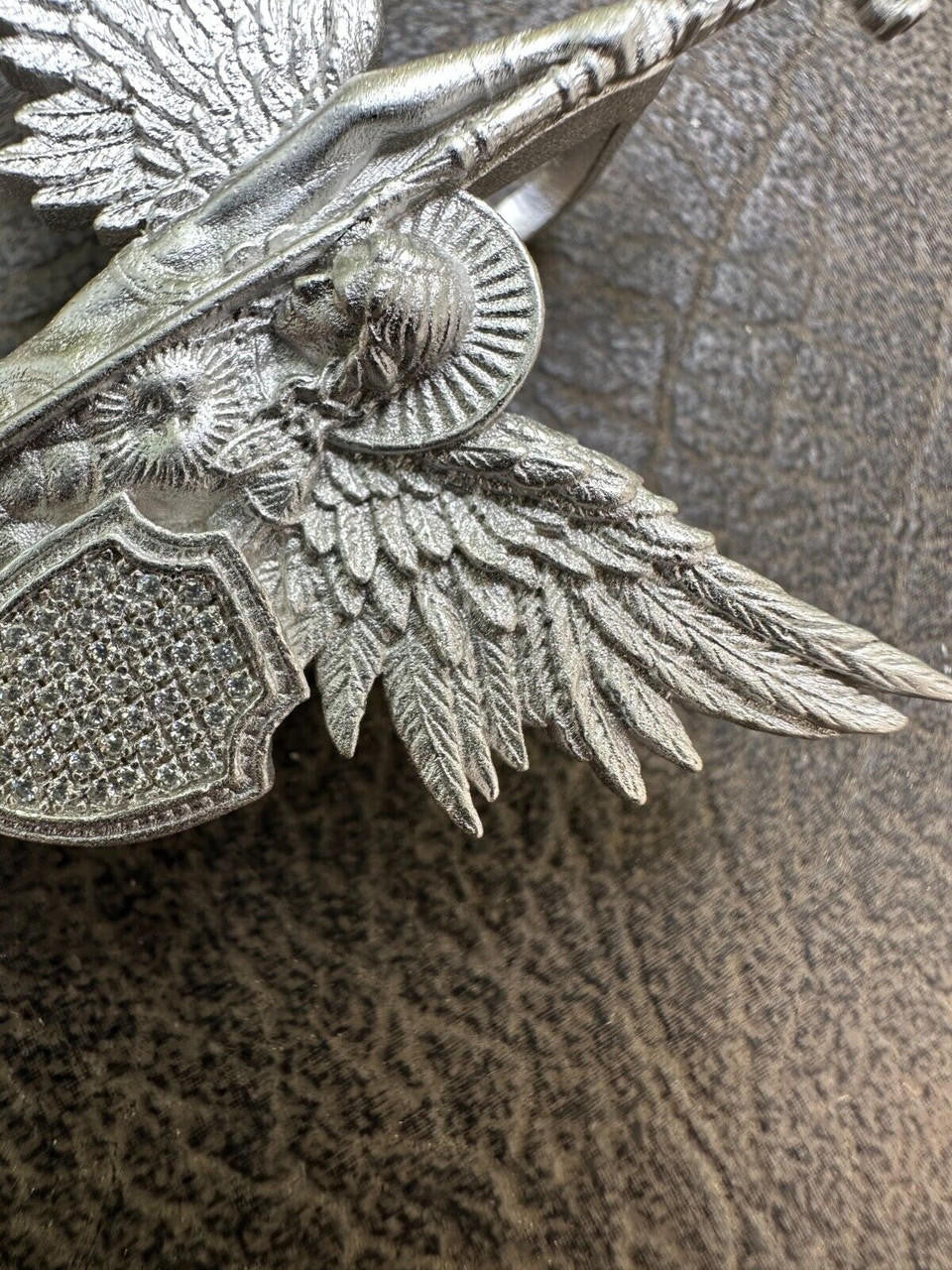 Hip Hop Real MOISSANITE Saint St Michael Slaying Dragon Archangel Pendant 925 Silver