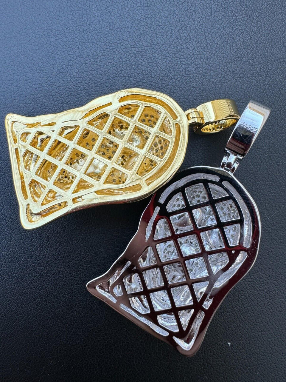 Hip Hop Real Moissanite Scream Mask Ghostface Iced Pendant Necklace 925 Silver / Gold