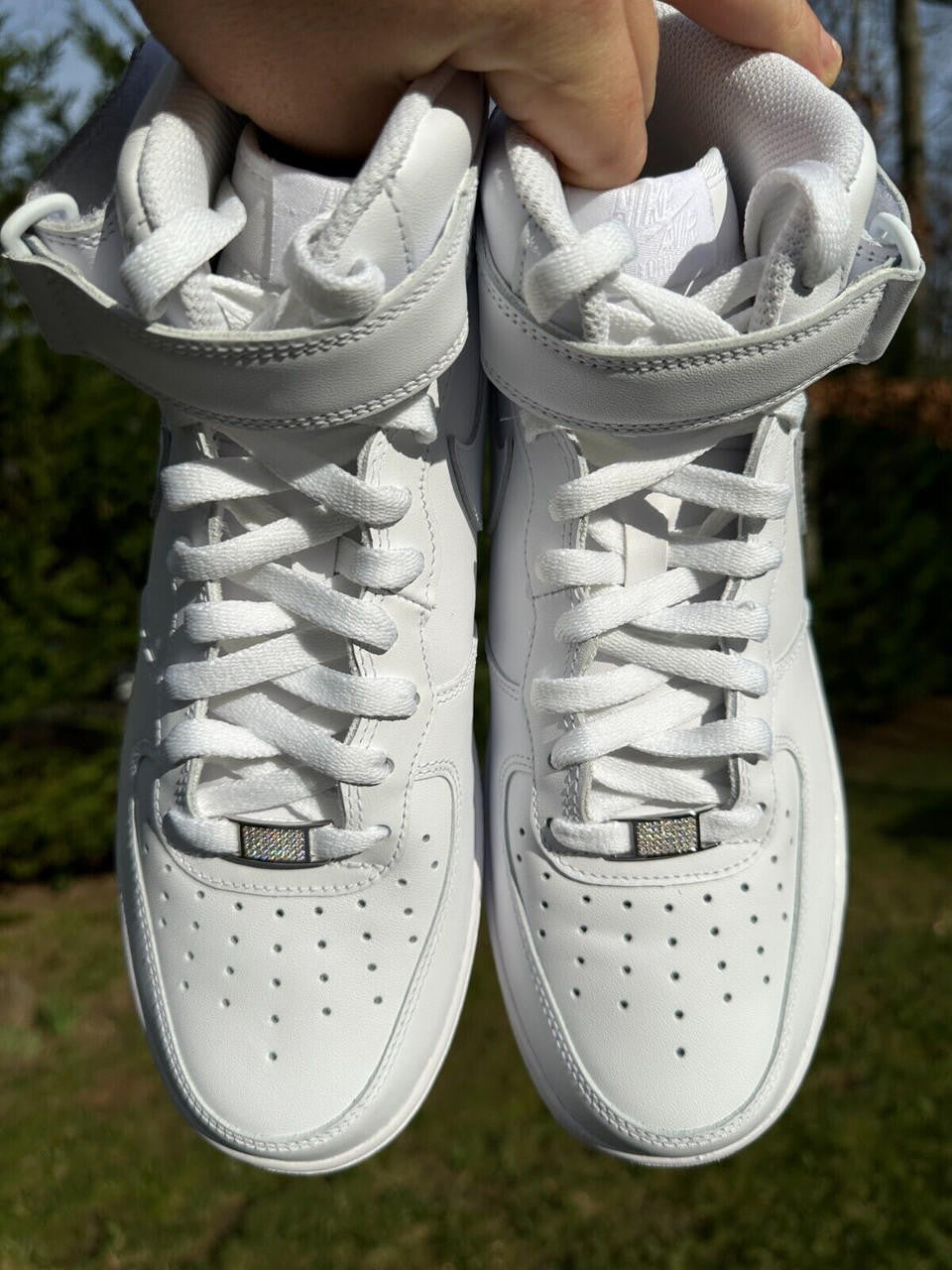 air force 1 mid lacing