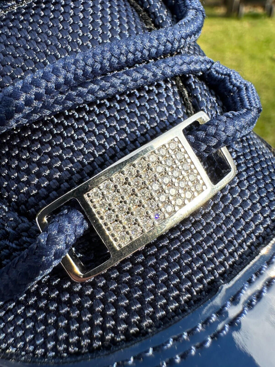 Iced Solid 925 Sterling Silver Lace Locks For Sneakers Nike AF1 Jordans Etc