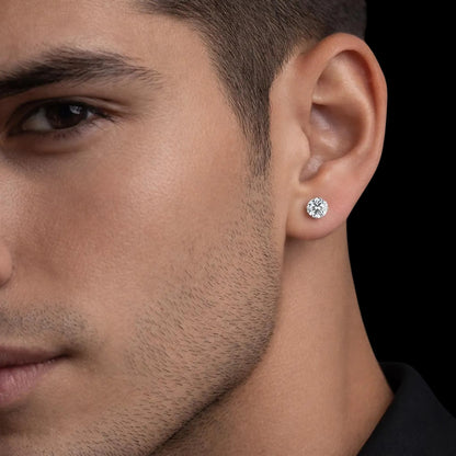 Moissanite 1ct TW 5mm Screwback Stud Earrings!