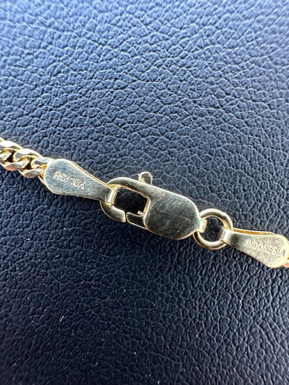 Italiano Silver, Inc. 10k Men's Ladies Solid Yellow Gold Micro 1.5-3mm Miami Cuban Link Chain Necklace