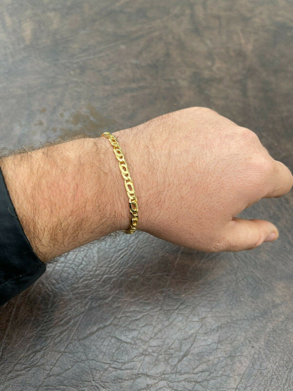 Italiano Silver, Inc 14k Gold Vermeil 925 Sterling Silver Mens Tigers Eye Chain Necklace Or Bracelet