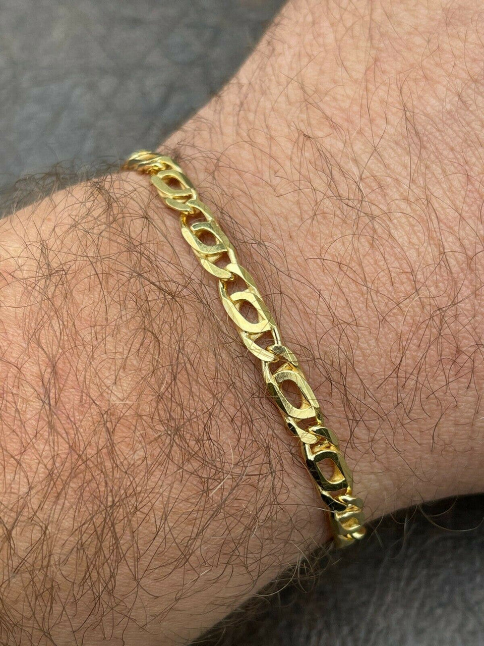 Italiano Silver, Inc 14k Gold Vermeil 925 Sterling Silver Mens Tigers Eye Chain Necklace Or Bracelet