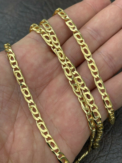 Italiano Silver, Inc 14k Gold Vermeil 925 Sterling Silver Mens Tigers Eye Chain Necklace Or Bracelet