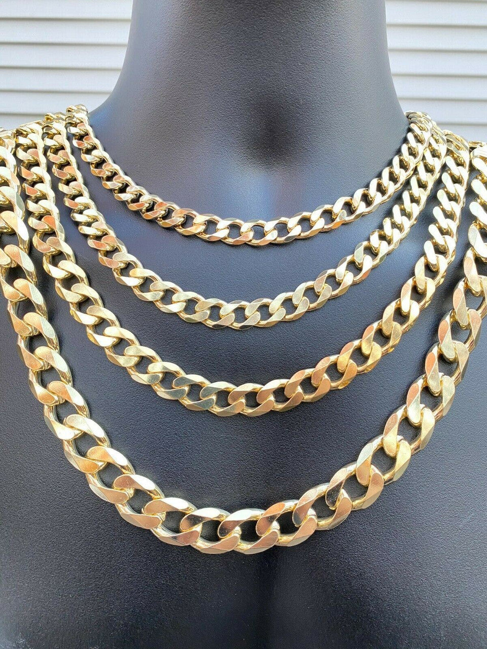 Italiano Silver, Inc 14k Gold Vermeil Over 925 Silver Miami Cuban Curb Link Chain Or Bracelet 2-16mm