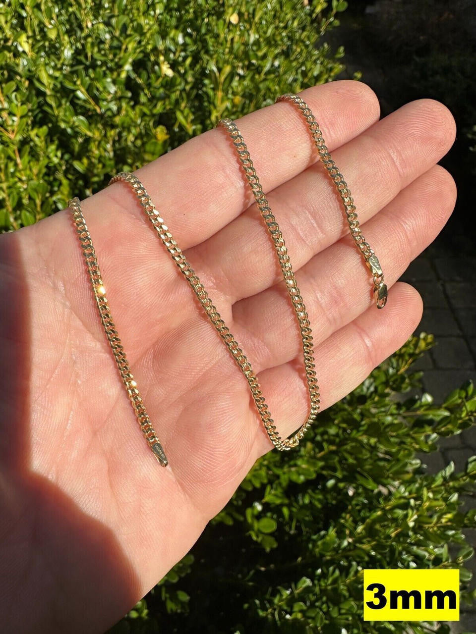 Italiano Silver, Inc. 14k Men's Ladies Solid Yellow Gold Micro 1.5-3mm Miami Cuban Link Chain Necklace