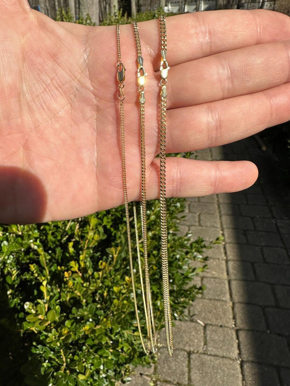 Italiano Silver, Inc. 14k Men's Ladies Solid Yellow Gold Micro 1.5-3mm Miami Cuban Link Chain Necklace