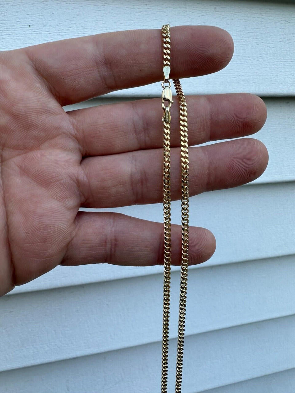 Italiano Silver, Inc. 14k Men's Ladies Solid Yellow Gold Micro 1.5-3mm Miami Cuban Link Chain Necklace