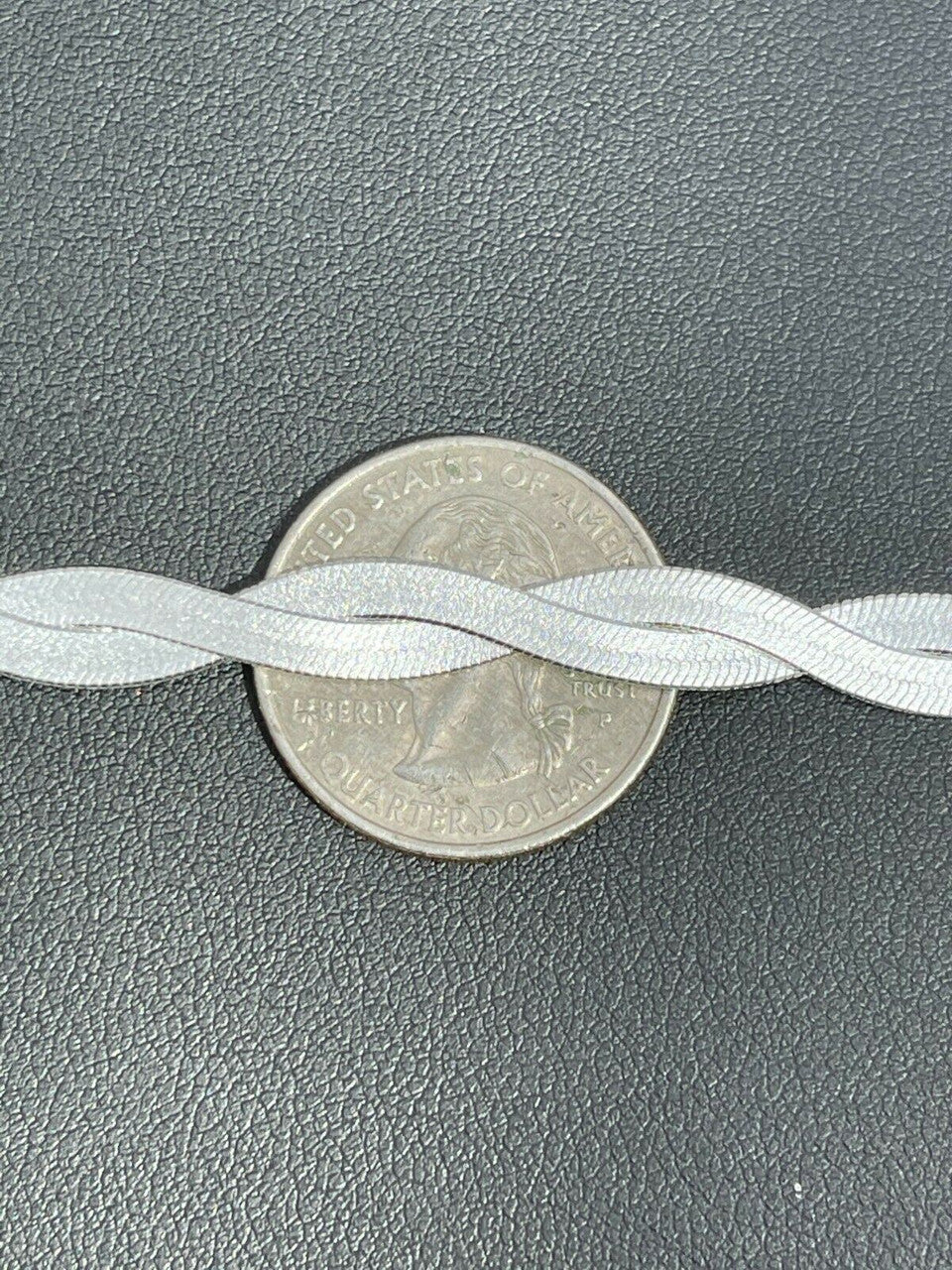 Italiano Silver, Inc 7mm Thick Solid 925 Silver Twisted Braided Herringbone Chain Necklace 16 - 20