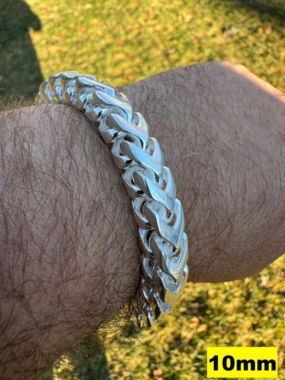 Italiano Silver, Inc. BIG 4-10mm Handmade Franco Chain Necklace Or Bracelet Real 925 Silver Box Clasp