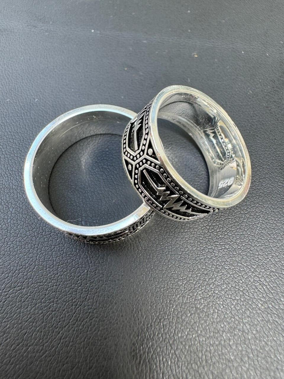 Italiano Silver, Inc. Eternal Love Heartbeat Pulse Eternity Band Ring - 925 Silver Oxidized - Plain