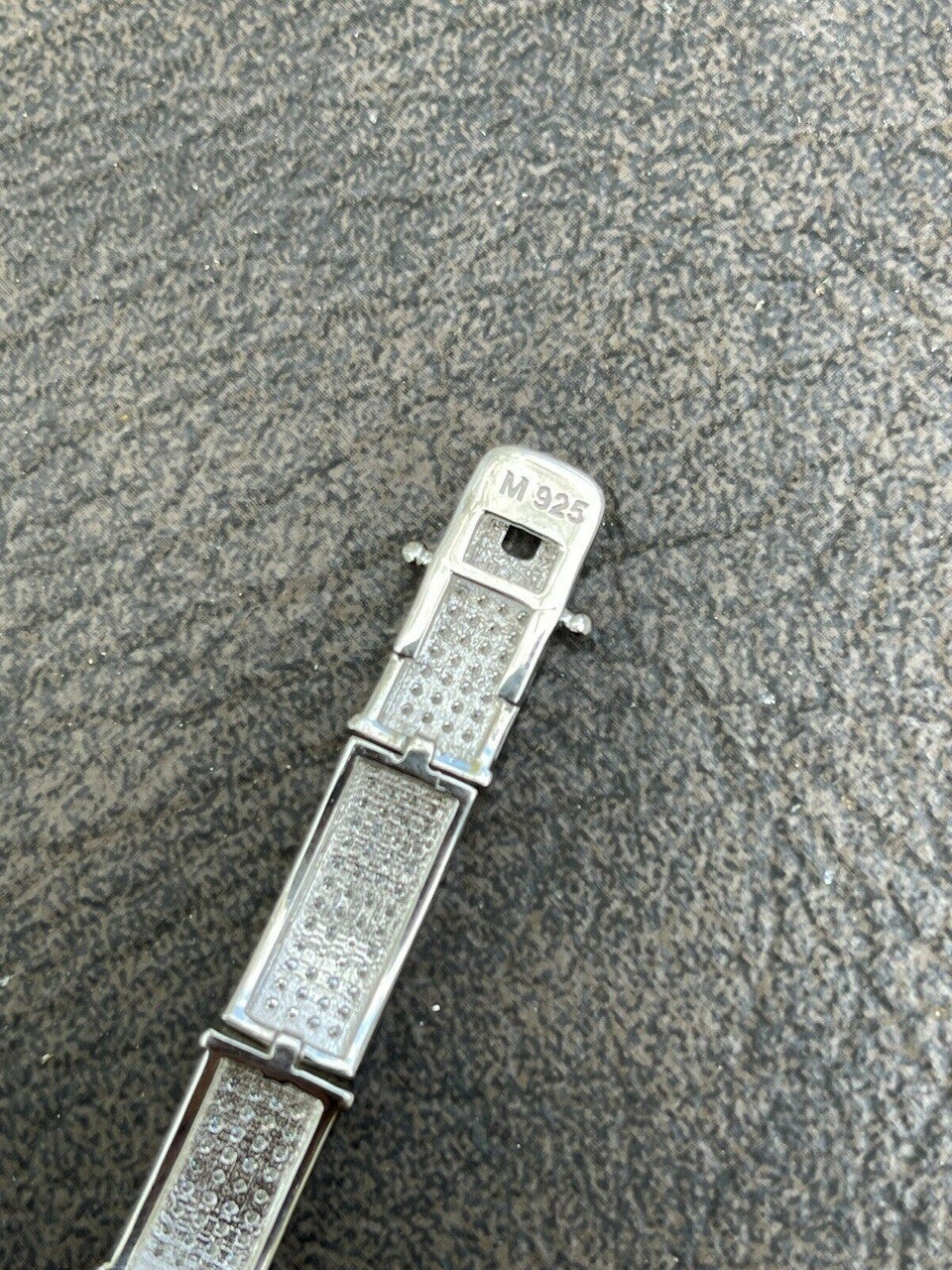 Italiano Silver, Inc Iced MOISSANITE Mens Hip Hop 8mm Custom Bracelet Real 925 Silver Diamond Test 