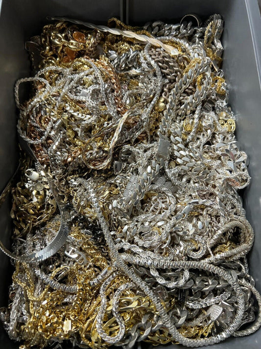 Italiano Silver, Inc. Italian 925 Sterling Silver Chains/Bracelets For Repair Repolish Scrap Melt