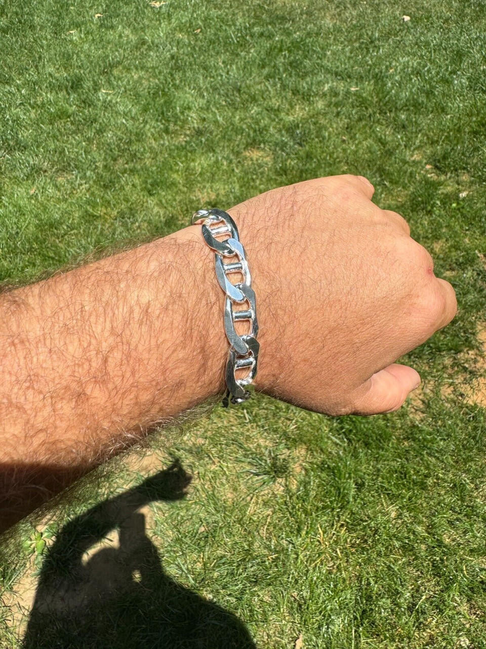 Italiano Silver, Inc. Mariner Link Bracelet - 925 Sterling Silver - 6"-9" - 2.5mm-16mm