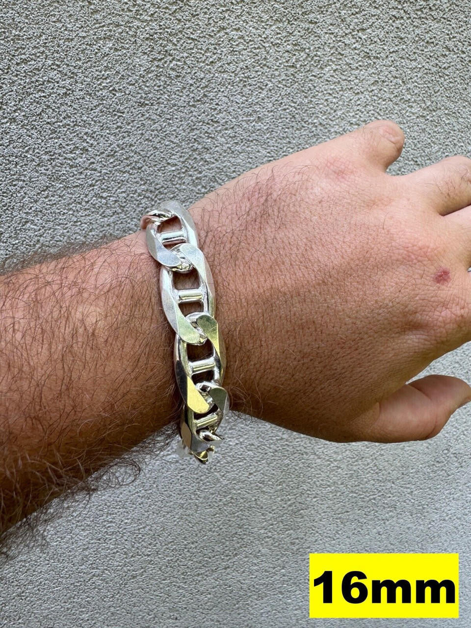 Italiano Silver, Inc. Mariner Link Bracelet - 925 Sterling Silver - 6"-9" - 2.5mm-16mm