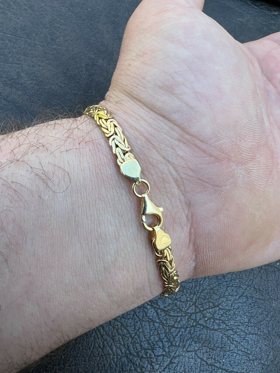 Italiano Silver, Inc Men Real Presidential ID Bracelet 14k Gold Vermeil Silver Iced Red Ruby Hip Hop