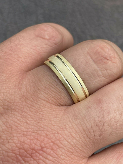 Italiano Silver, Inc Mens Ladies 14k Gold Vermeil Solid 925 Sterling Silver Plain Wedding Band Ring