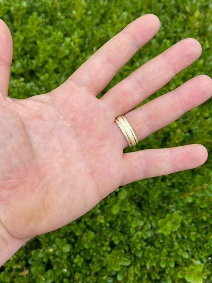 Italiano Silver, Inc Mens Ladies 14k Gold Vermeil Solid 925 Sterling Silver Plain Wedding Band Ring