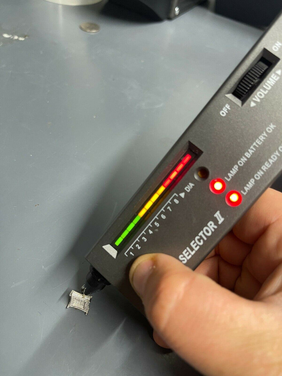 Italiano Silver, Inc Mens Real 925 Sterling Silver MOISSANITE Iced Kite Earrings Pass Diamond Tester